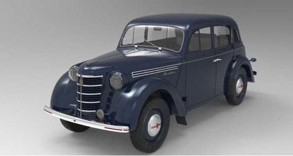 KKS180256 - MOSKWITSCH 400-420 1954 Midnight Blue - 1