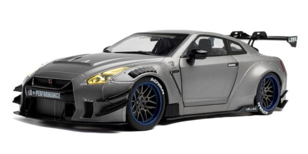 SOL1805815 - NISSAN GT-R W/Liberty Walk Body Kit 2.0 2023 Silver - 1