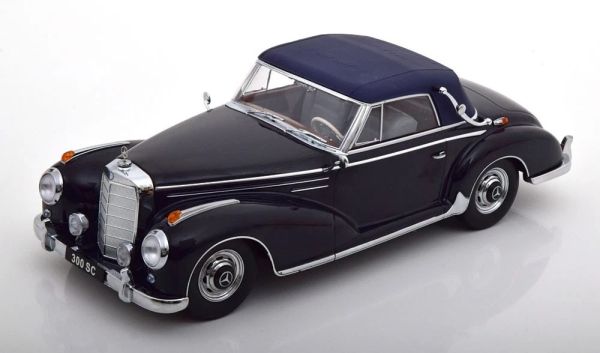 KKS180944 - MERCEDES-BENZ 300 SC W188 Cabriolet with soft top, 1957, Midnight Blue - 1