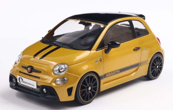 SOL1811306 - FIAT F595 Abarth 2024 yellow - SOLIDO WORKS - 1