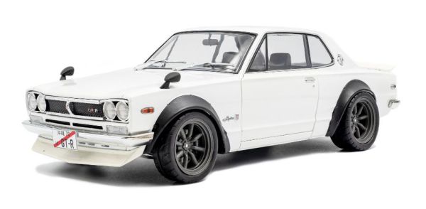 SOL1813001 - NISSAN Skyline - Hakousuka Solido Works 1970 Pearly White - 1