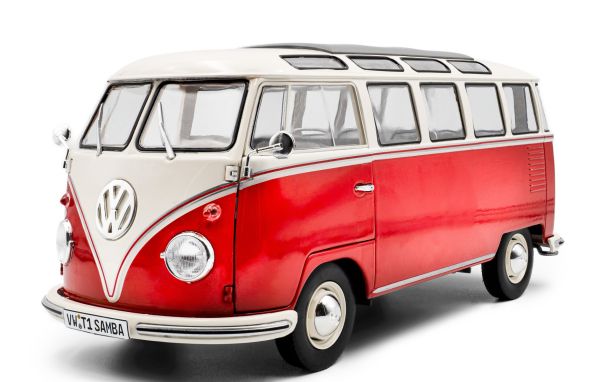 SOL1813402 - VOLKSWAGEN Type 1 Samba 1962 red and white - 1