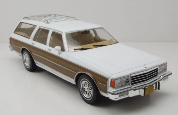 MOD18475 - CHEVROLET Caprice Estate Wagon 1985 White and Brown - 1