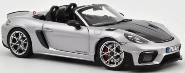 NOREV187270 - PORSCHE 718 Spyder RS with Weissach package 2023 Silver metallic - 1