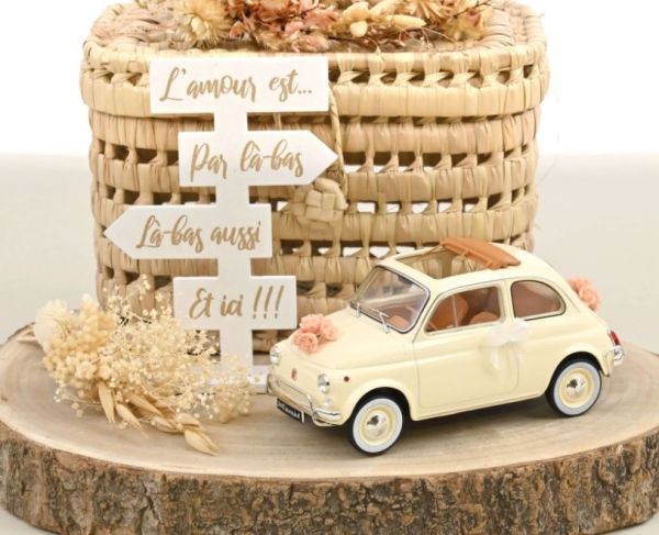 NOREV187780 - FIAT 500 L 1968 Ivory - Wedding Gift - 1
