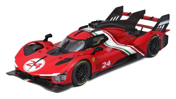BUR16302 - FERRARI Racing 499P Modificata #24 Red - 1
