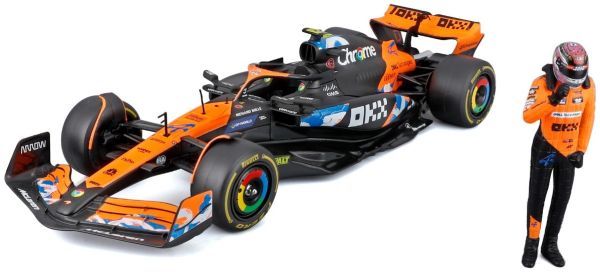 BUR28040N1 - McLaren MCL38 #4 Japanese GP 2024 with L.NORRIS figurine - 1