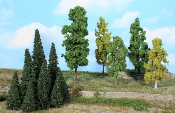 HEK1962 - 40 Trees and fir trees 5-18 cm - 1