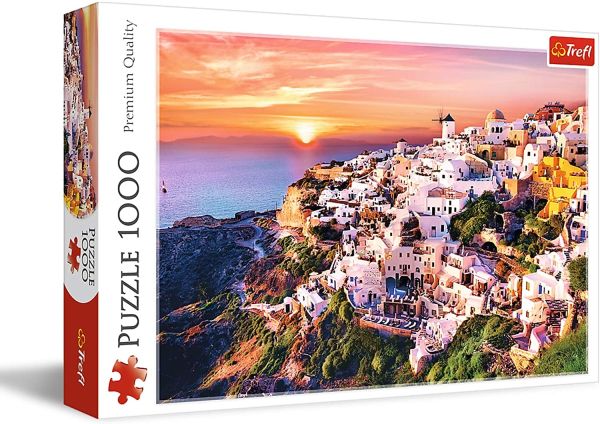 TRF10435 - Puzzle 1000 Pieces A sunset over Santorini - 1