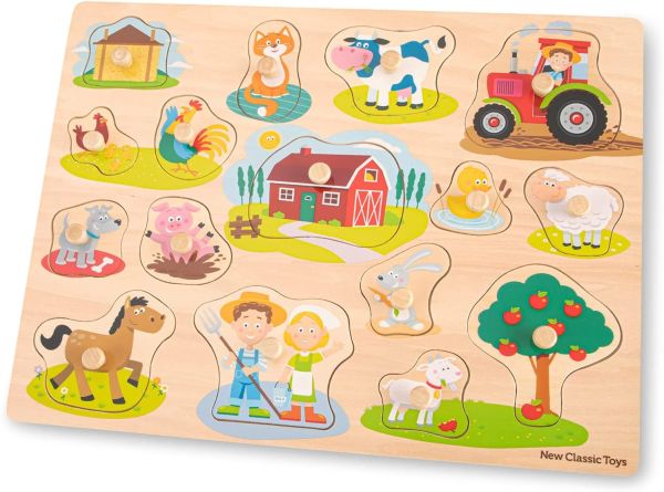 NCT10440 - 17 Piece Wooden Farm Puzzle - 1