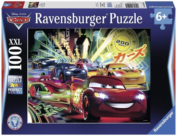 RAV105205 - Puzzle 100 Pieces CARS Neon - 1
