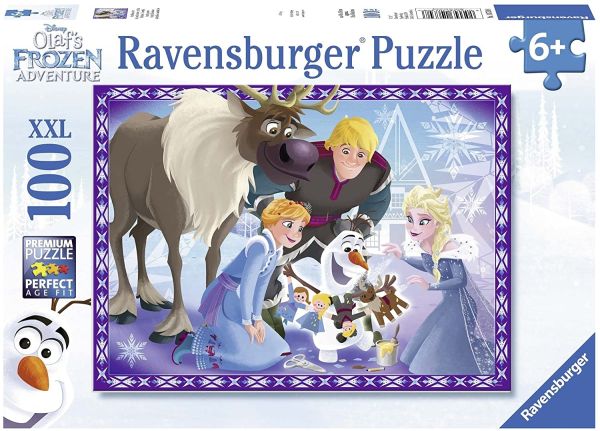 RAV107308 - Jigsaw Puzzle 100 Pieces THE FROZEN – Family is a tradition - 1