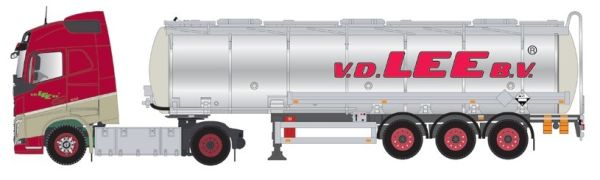 TEK63479 - VOLVO FH04 4x2 with Grey 3 Axles Tanker VAN DER LEE - 1