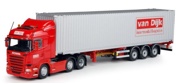 TEK65883 - SCANIA 3 Axles With 3 Axle Container Carrier and 40 Feet Container 