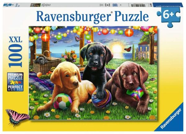 RAV128860 - 100 Piece Puzzle Dogs Picnic - 1