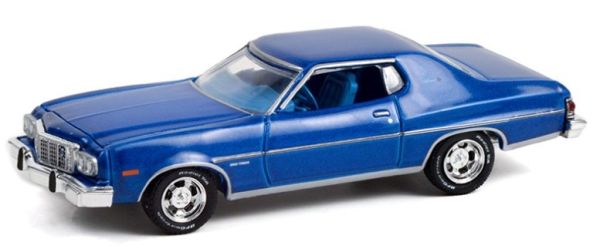 GREEN13310-B - FORD Gran Torino Sport 1974 blue from the series GLMUSCLE in blister pack - 1