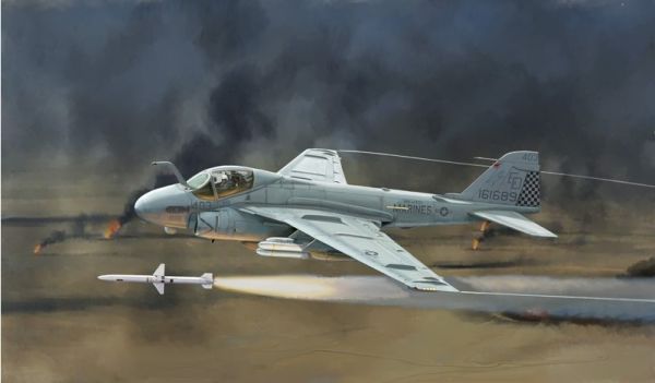 ITA1392 - A-6E Intruder US Navy/USMC plane to assemble and paint - 1