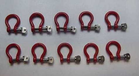 YCC633-1 - Pack of 10 50-Ton Shackles Red - 1