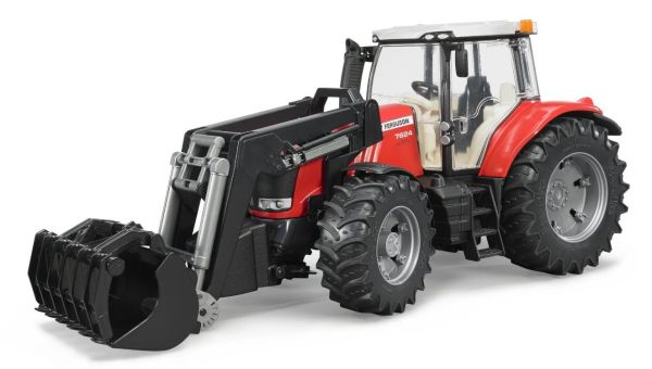 BRU3047 - MASSEY FERGUSON 7624 with front loader BRUDER toys - 1