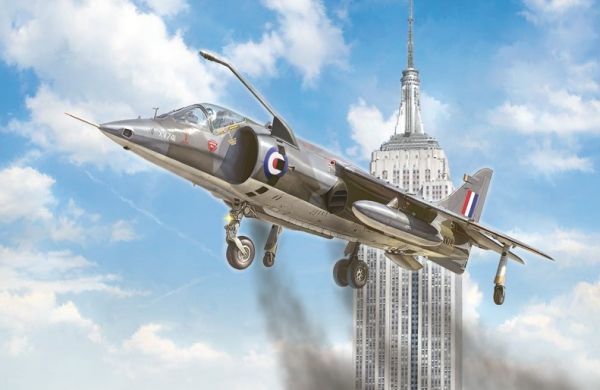 ITA1435 - Harrier Gr.1 Great Trans-Atlantic fighter plane to assemble and paint - 1