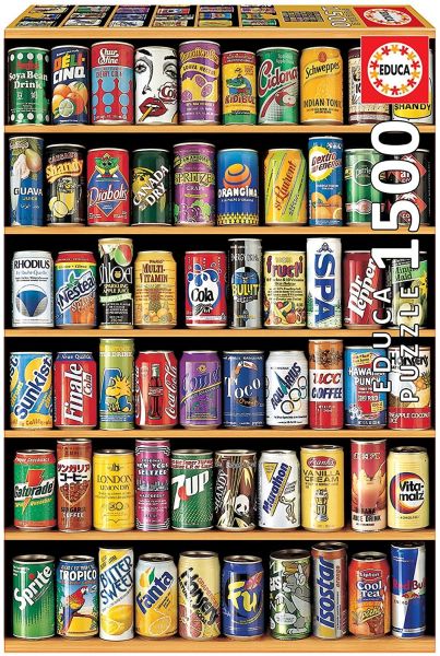 EDU14446 - 1500 Piece Puzzle Soda Cans - 1