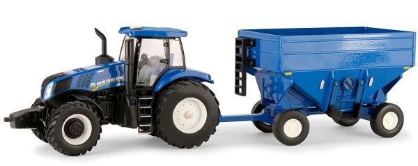 ERT13868 - NEW HOLLAND T8.350 With wagon trailer - 1