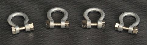 YCC637 - Batch of 4 Gray Shackles 300 Tons - 1