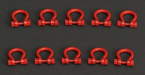 YCC636-1 - Set of 8 Shackles 200 Tons Red - 1