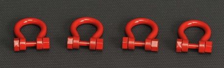 YCC637-1 - Set of 4 Shackles 300 Tons Red - 1