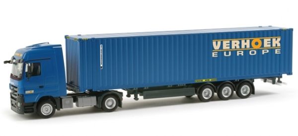 HER156325 - MERCEDES Actros LH08 with container carrier and VERHOEK container - 1