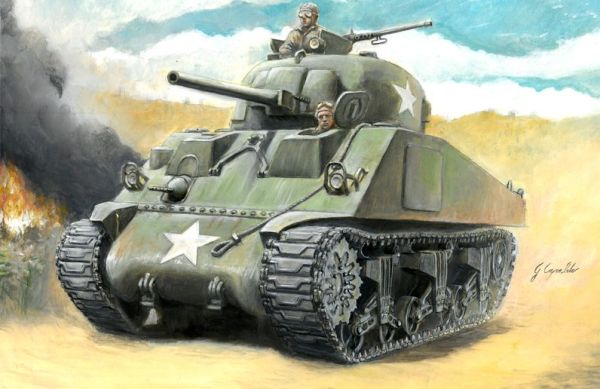 ITA15751 - M4 Sherman 75mm tank to assemble and paint - 1