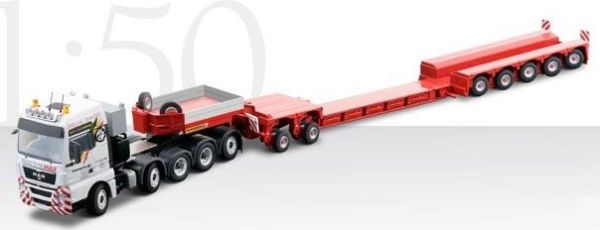 CON70195 - MAN TGX XXL 10x4 With 5-axle extendable low-bed trailer and 2-axle 