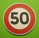 MCD-053 - Sign Limitation 50km/h - In kit - Post not included - 1