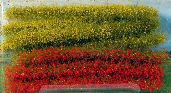 HEK1814 - Pack of 10 grass strips yellow and red 10 cm - 1