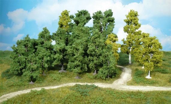 HEK1955 - Set of 20 leaf trees 5-11 cm - 1