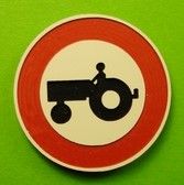 MCD-018 - Agricultural Vehicle Prohibition Sign - Kit - Post not included - 1