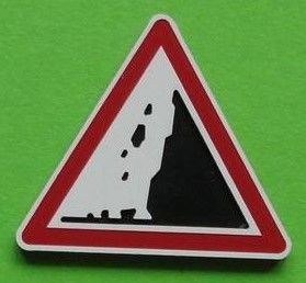 MCD-066 - Risk of falling rocks panel - In kit form - Post not included - 1