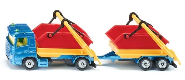 SIK1695 - Truck with rubbish truck and trailer - 1