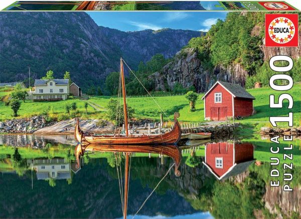 EDU18006 - Puzzle 1500 Pieces Viking Ship - 1