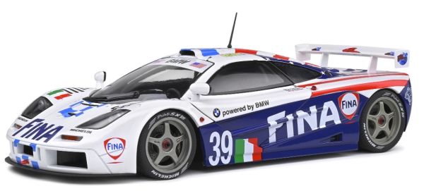 SOL1804103 - Mc LAREN F1 GTR Short tail 24H du MANS 1996 White and blue - 1