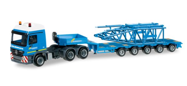 HER303989 - MERCEDES with semi-trailer and jib foot for LIEBHERR LR 1600/2 FELBERMAYR crane - 1