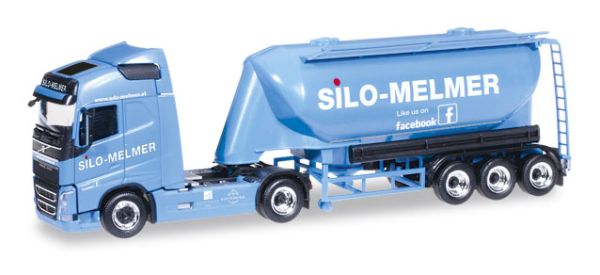 HER304771 - VOLVO FH 4x2 with silo trailer 3 SILO-MELMER axles - 1