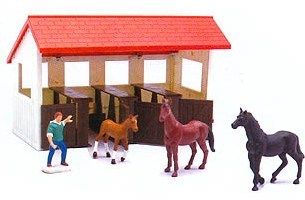 NEW05355D - Farm kit + horses and 1 character - 1