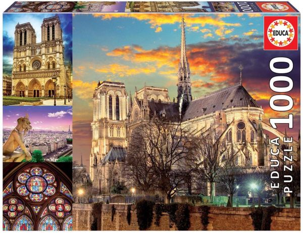 EDU18456 - Puzzle 1000 Pieces Notre Dame Paris - 1
