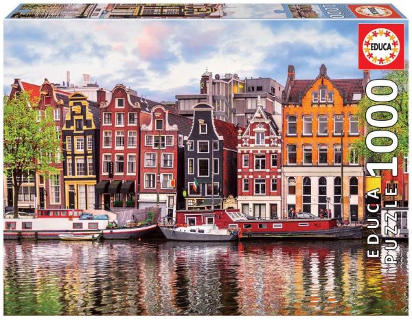 EDU18458 - 1000 Piece Jigsaw Puzzle Dancing houses in Amsterdam - 1