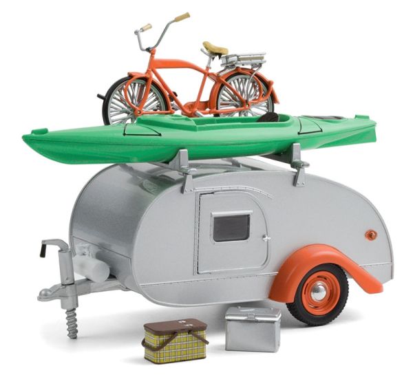 GREEN18460-B - TEARDROP caravan with Kayak bike and accessories - 1