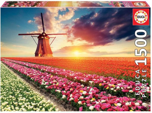 EDU18465 - 1500 Piece Puzzle Tulip Fields - 1