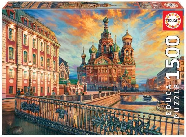 EDU18501 - Puzzle 1500 Pieces St Saint Petersburg - 1