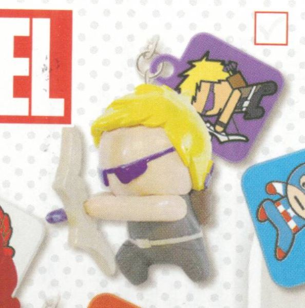 T8884A - MARVEL figurine keyring with two Stikers - HAWKEYE - 1
