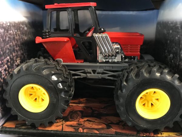 NEW19936E - Red and gray tractor monster truck - 1
